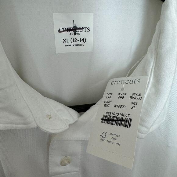 Crewcuts Short Sleeve Performance Active Polo US Boy's XL New - Picture 5 of 7